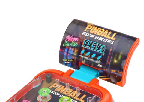 Gra Zręcznościowa Pinball Ledowe Światła Dźwięki Tablica Wyników QL91194 LEAN Toys