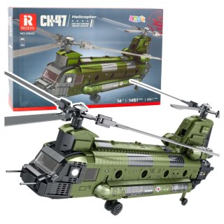 Zestaw Klocków Konstrukcyjnych Helikopter Wojskowy CH-47 Chinook 1451 el. LEAN Toys
