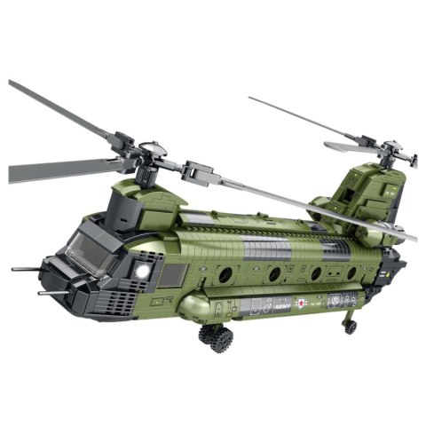 Zestaw Klocków Konstrukcyjnych Helikopter Wojskowy CH-47 Chinook 1451 el. LEAN Toys
