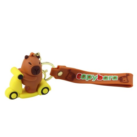 Brelok Figurka Kapibara Z Delfinem Zawieszka Karabińczyk Kółko LEAN Toys