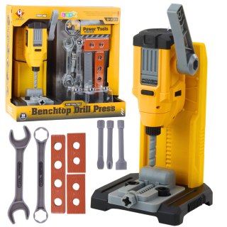 Warsztat Małego Majsterkowicza Wiertarka Stołowa Narzędzia Akcesoria 18 el. LEAN Toys