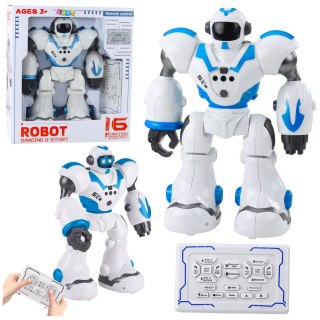 Robot Interaktywny Zdalnie Sterowany RC 16 Funkcji Światła Dźwięki Niebieski LEAN Toys