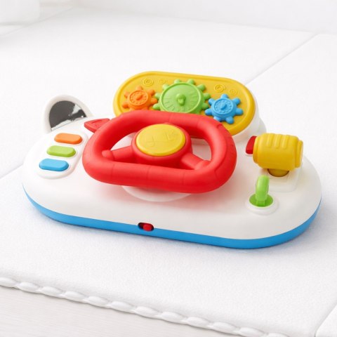 Symulator Kierowania Dla Malucha Interaktywna Kierownica Światła Dźwięki LEAN Toys