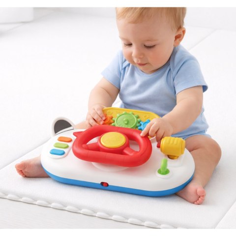 Symulator Kierowania Dla Malucha Interaktywna Kierownica Światła Dźwięki LEAN Toys