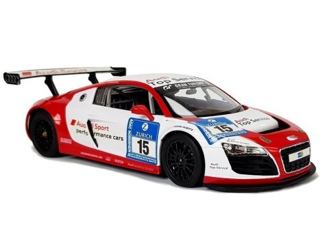 Auto R/C Audi R8 LMS Rastar 1:14 Biało-Czerwone Rastar