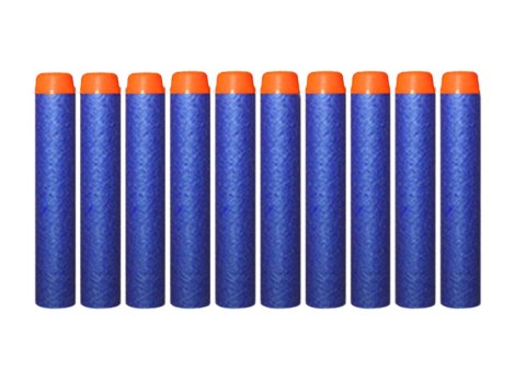 Miękkie Naboje Piankowe Do Pistoletów 10 Sztuk Niebieskie LEAN TOYS