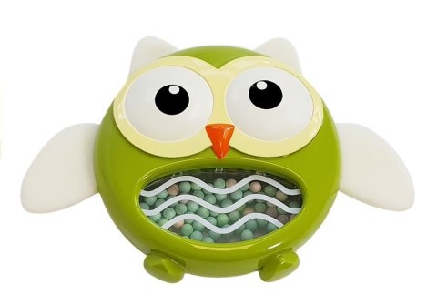 Sowa Grzechotka Gryzaczek Dziecięca Zielona LEAN Toys