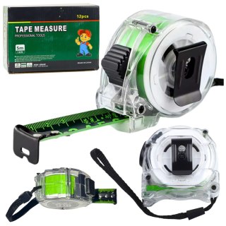 Taśma Miernicza Fluorescencyjna Miarka Zwijana 5m 25mm LEAN