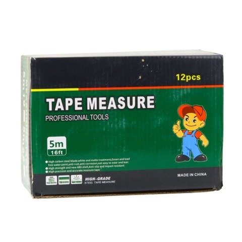 Taśma Miernicza Fluorescencyjna Miarka Zwijana 5m 25mm LEAN