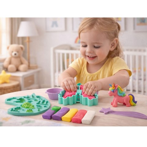 Zestaw Kreatywny DIY Masa Plastyczna Jednorożec Foremki Akcesoria LEAN Toys
