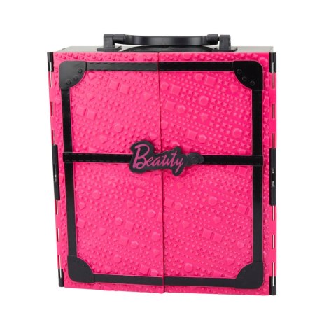 Zestaw Lalka Różowa Szafa Garderoba Dla Lalek Sukienki Buty Akcesoria LEAN Toys