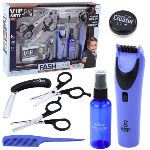 Zestaw Małego Barbera Fryzjer Maszynka Nożyczki Akcesoria 10 el. LEAN Toys