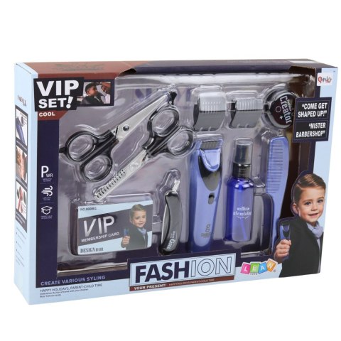 Zestaw Małego Barbera Fryzjer Maszynka Nożyczki Akcesoria 10 el. LEAN Toys