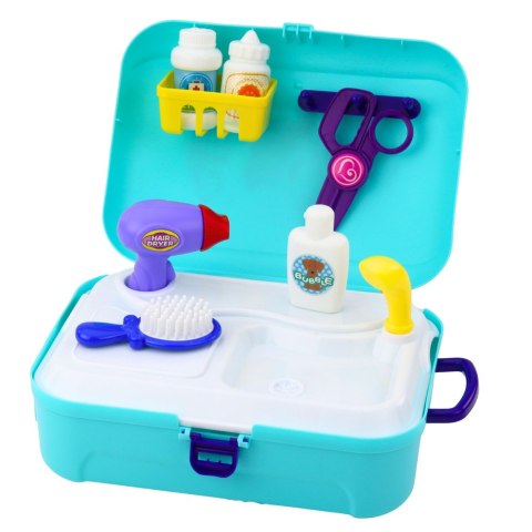 Zestaw Piękności Salon Kosmetyczny Dla Zwierząt Walizka Plecak 16 el. LEAN Toys