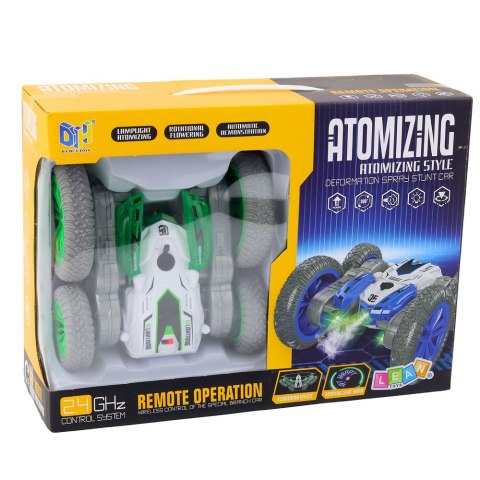 Autko Kaskaderskie Zdalnie Sterowane RC Światła Dym Drift 360° Zielone Marka niezdefiniowana