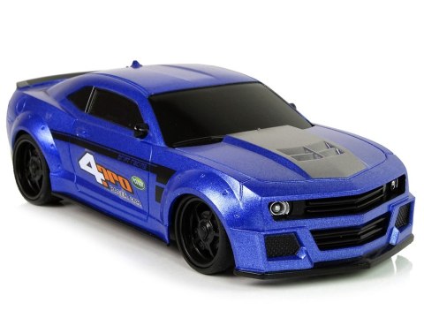 Zdalnie Sterowane Auto Sportowe 1:24 Wyścigi Niebieski Przyciemniane Szyby LEAN Toys