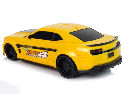 Zdalnie Sterowane Auto Sportowe 1:24 Wyścigi Żółty Przyciemniane Szyby LEAN Toys