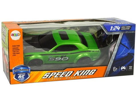 Zdalnie Sterowane Auto Sportowe 1:24 Wyścigi Zielony LEAN Toys