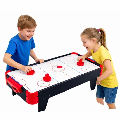 Mini Stół Air Hockey Stołowy Gra Zręcznościowa Dla Dzieci Czarny LEAN Toys