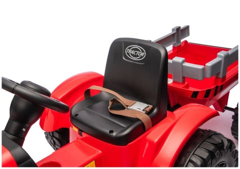 Traktor Na Akumulator CH9959B Z Przyczepą Czerwony 24V LEAN CARS