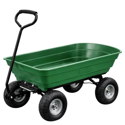 Wózek Ogrodowy Transportowy Wyjmowana Odchylana Taca Zielony 120 kg LEAN