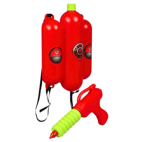 Strażacki Zestaw Gaśniczy Plecak Zbiornik z Pistoletem Regulowany LEAN Toys