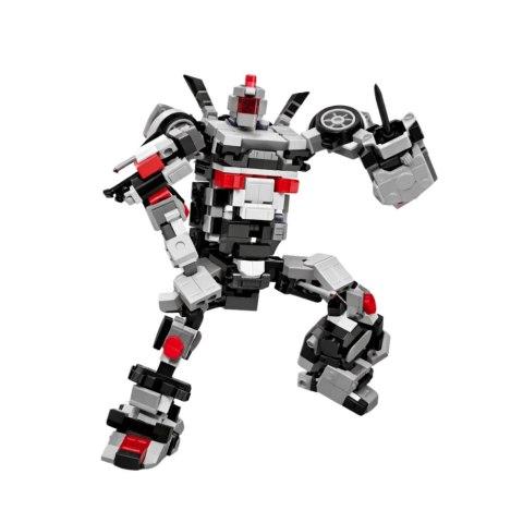 Klocki Konstrukcyjne Samochód Wyścigowy Robot 2W1 Biały 320 el. LEAN Toys