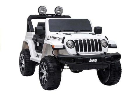 Auto na Akumulator Jeep Rubicon 4x4 Biały LEAN CARS