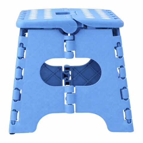 Stołek Składany Podnóżek Stopień Taboret Antypoślizgowy Niebieski 24x19 cm LEAN