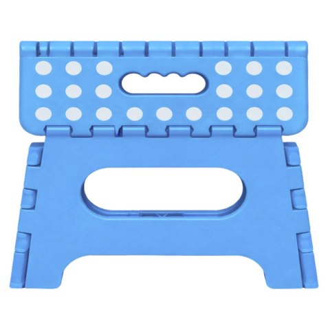 Stołek Składany Podnóżek Stopień Taboret Antypoślizgowy Niebieski 24x19 cm LEAN