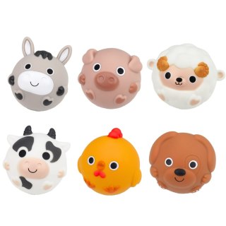 Zabawki Do Kąpieli Zwierzęta Domowe Farma Zjeżdżalnia Kosz Sitko 10 el. LEAN Toys