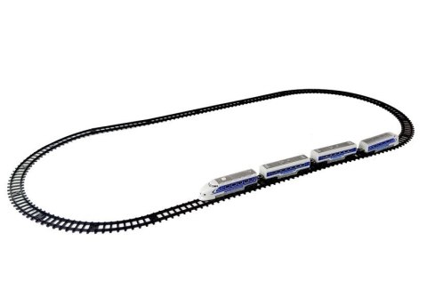 Kolejka Pociąg Pendolino Tory na Baterie z Dźwiękiem i Światłem LEAN Toys