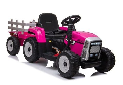 Traktor na Akumulator z Przyczepą XMX611 Różowy LEAN CARS