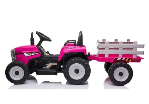 Traktor na Akumulator z Przyczepą XMX611 Różowy LEAN CARS