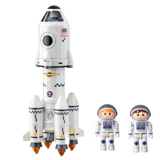 Zabawka Edukacyjna Rakieta Kosmiczna 5w1 Astronauci Światła Dźwięki LEAN Toys