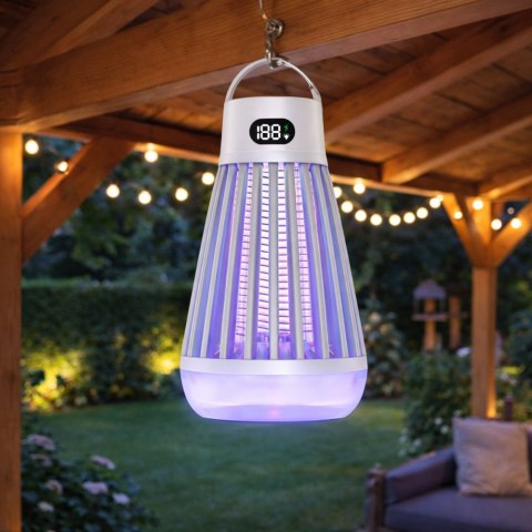 Elektryczna Lampka Owadobójcza Na Komary Światło UV Biała LEAN