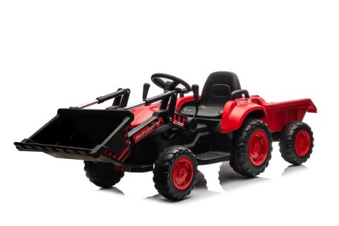 Traktor Na Akumulator Z łyżką BW-X002A Czerwony LEAN CARS