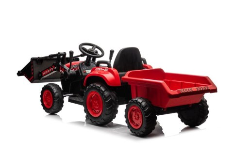 Traktor Na Akumulator Z łyżką BW-X002A Czerwony LEAN CARS