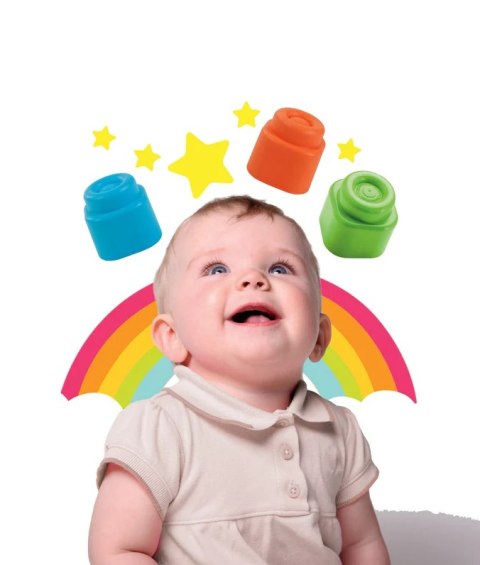 Clemmy Kolorowy Zestaw 40 Miękkich Klocków Clementoni 17878 Clementoni