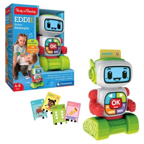 Edukacyjny Robot Eddie Język Polski Uczę się Bawiąc Clementoni 50411 Clementoni