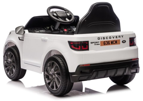 Pojazd Na Akumulator Land Rover Discovery DLS-K06 Biały LEAN CARS
