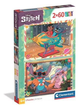 Puzzle 2x60 Super Color DISNEY STITCH Clementoni 24822 Clementoni