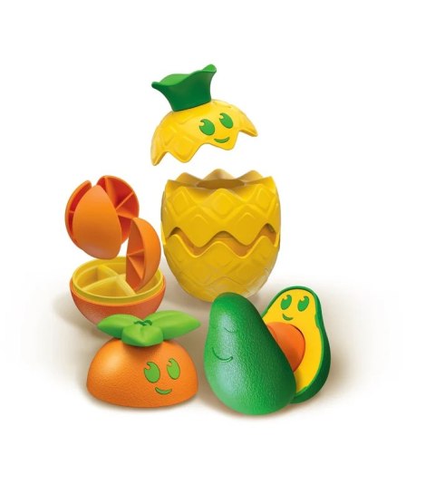 Zabawka Logiczna Kolorowe Owoce Awokado Ananas Pomarańcza Clementoni 17579 Clementoni