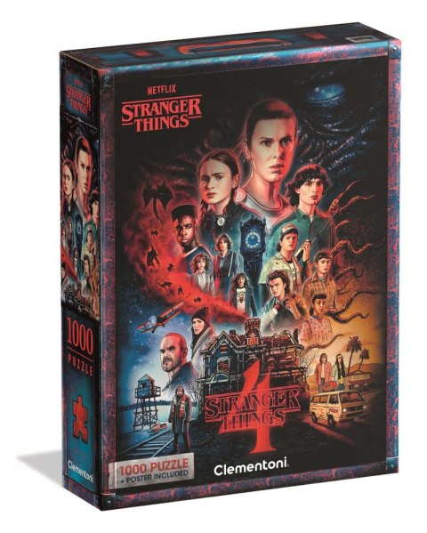 Puzzle 1000 NETFLIX STRANGER THINGS 4 Plakat Clementoni 39980 Clementoni