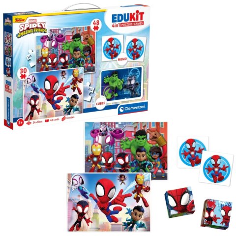 Zestaw Edukacyjny Puzzle Memo Klocki MARVEL SPIDEY Clementoni 18295 Clementoni