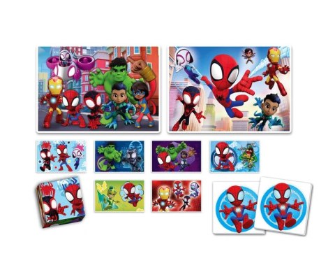 Zestaw Edukacyjny Puzzle Memo Klocki MARVEL SPIDEY Clementoni 18295 Clementoni