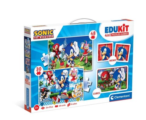 Zestaw Edukacyjny Puzzle Memo Klocki SONIC Clementoni 18318 Clementoni