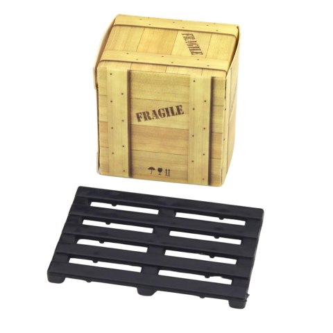 Wózek Widłowy Z Napędem Metalowy Paleta Skrzynia Ruchome Widły Żółty LEAN TOYS