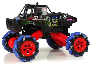 Auto Terenowe Drift Zdalnie Sterowane 1:16 Niebieskie 2.4G Obrót 360 Stopni LEAN Toys