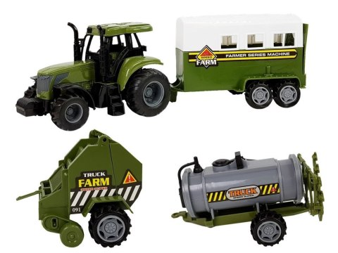 Duży Zestaw Do Złożenia Farma Traktor Zwierzęta Zagroda DIY LEAN Toys